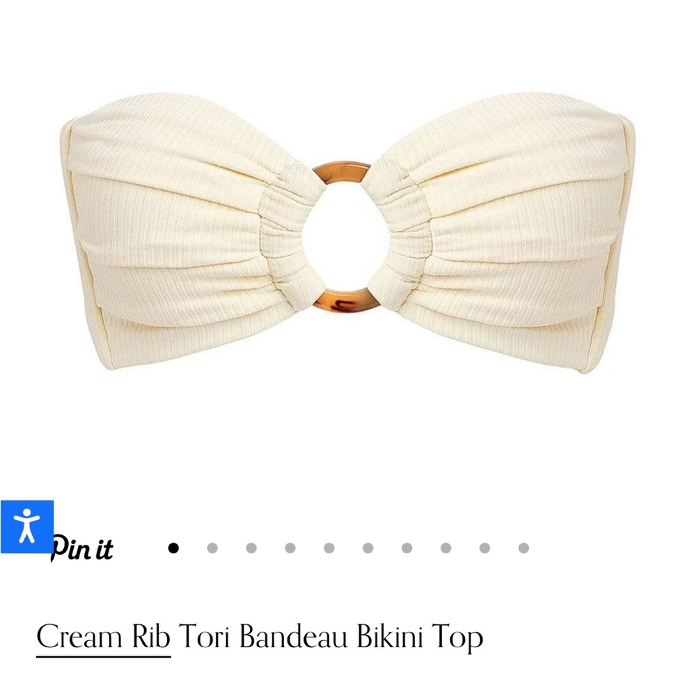 Montce Cream Rib swimsuit top - worn once